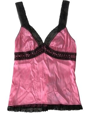 Dolce & Gabbana Silken Charm Camisole - Pink