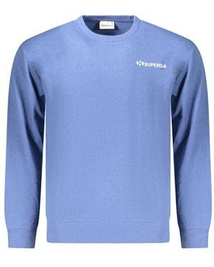 Superga Azzurro Cotton Men Sweatshirt - Blue