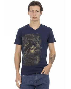 TRUSSARDI ACTION Blue Cotton Men T