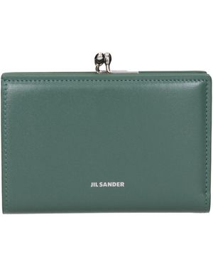 Jil Sander Wallet/Sage Leather - Green
