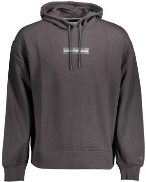 Calvin Klein Black Cotton Sweatshirt - Grey