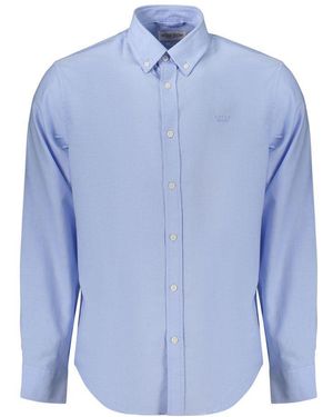 Guess Azzurro Cotton Men's Shirt - Blue