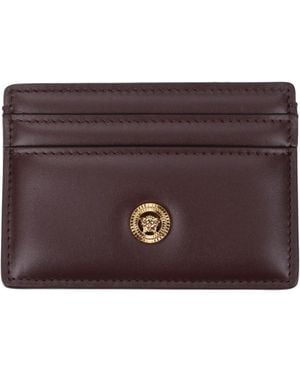 Versace Leather Cardholder - Purple