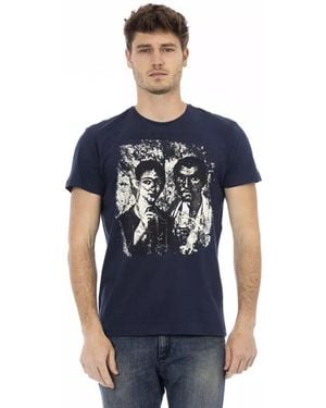 TRUSSARDI ACTION Blue Cotton Men T
