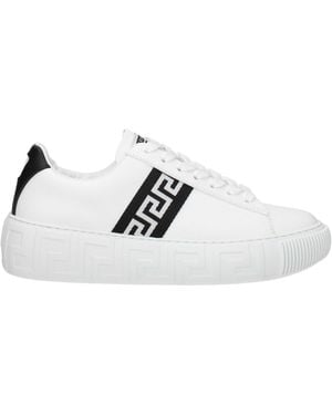 Versace White Leather Sneakers