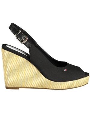 Tommy Hilfiger Cotton Sandal - Black