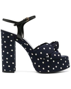 Saint Laurent Bianca Polka - Blue