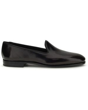 Church's Bordeaux Calf Leather Bos Taurus Slip - Black