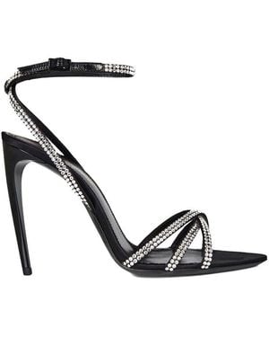 Saint Laurent Ava Sandals - Black