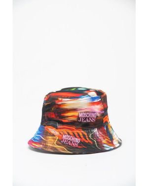 Moschino Multicolour Cotton Bucket Hat - Red