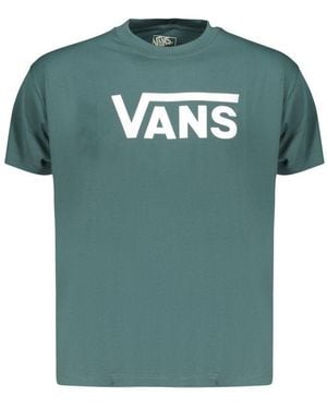 Vans Verde Cotton Men T - Green