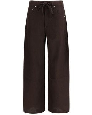 Citizens of Humanity Brown Linen Casual Trousers