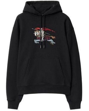 Burberry Logo Hoodie - Black