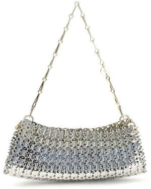 Rabanne Silver Brass Shoulder Bag - Gray