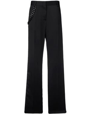 MSGM Stripe-Detail Trousers - Black