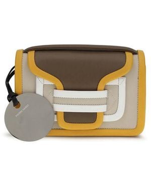 Pierre Hardy Orange Calf Leather Bos Taurus Shoulder Bag - Natural