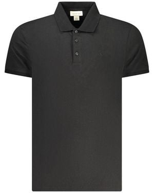 Calvin Klein Black Cotton Men Polo Shirt