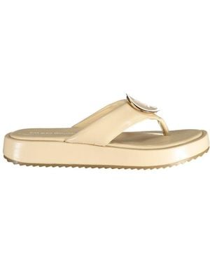 Laura Biagiotti Beige Polyurethane 's Sandal - Metallic