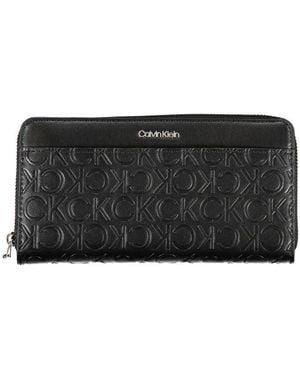 Calvin Klein Elegant Five-Compartment Designer Wallet - Black