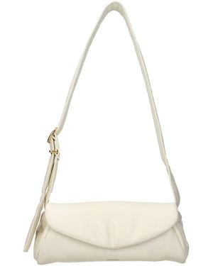 Jil Sander Beige Leather Crossbody Bag - Natural