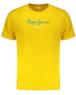 Pepe Jeans Giallo Cotton Men T - Yellow