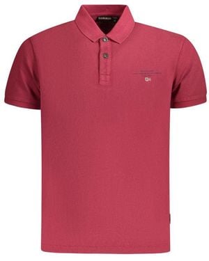 Napapijri Cotton Polo Shirt - Red