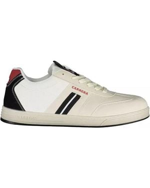 Carrera White Polyester Trainer - Multicolour