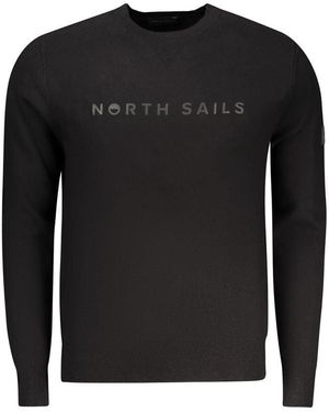 North Sails Black Viscosa Men Jumper