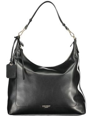 Twinset Nero Poliuretano Hobo Bag - Black