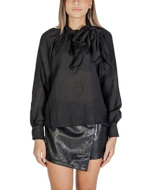 Jacqueline De Yong Black Polyester Shirt