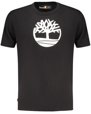 Timberland Black Cotton Men's T