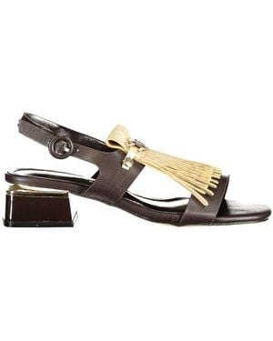 Laura Biagiotti Brown Polyurethane 's Sandal - Metallic