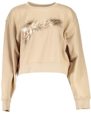 Guess Beige Cotton Sweater - Natural
