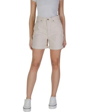 B.Young Beige Cotton Shorts - Grey