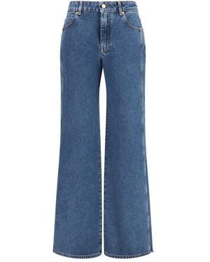 Balmain Blue Cotton Jeans Denim