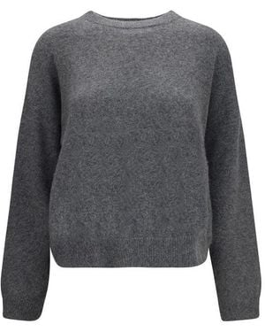 Loulou de Saison Gray Wool Oves Aries Sweatshirt
