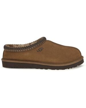 UGG Brown Nubuc Leather Clogs
