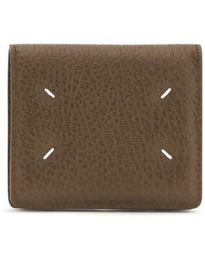 Maison Margiela Grey Calf Leather Bos Taurus Wallet - Brown