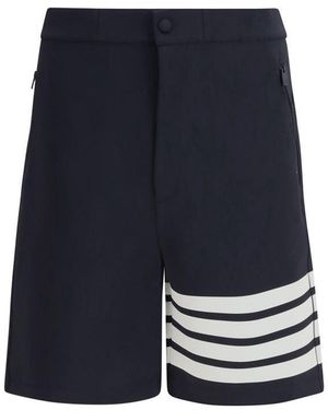 Thom Browne Blue Viscose Bermuda Shorts
