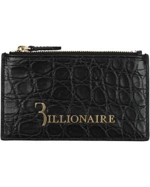 Billionaire Italian Couture Black Crocodile Cardholder