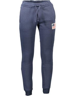 U.S. POLO ASSN. Blue Cotton Men's Trousers