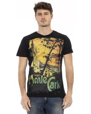 TRUSSARDI ACTION Black Cotton Men T - Green