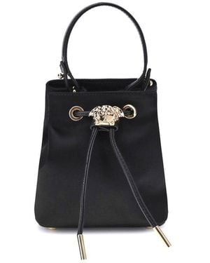 Versace La Medusa Bucket Bag - Black