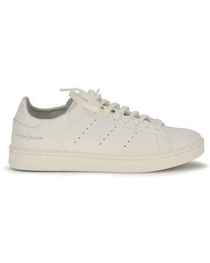 Y-3 White Calf Leather Bos Taurus Athletic Sneakers - Eu43/us10