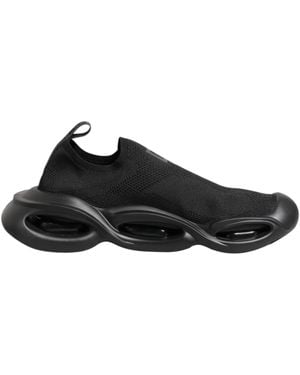 Dolce & Gabbana Black Slip On Wave Low Top Men Trainer Shoes