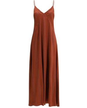 Forte Forte Silk Long Dress - Brown