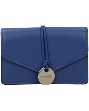 Jimmy Choo Leather Wallet - Blue