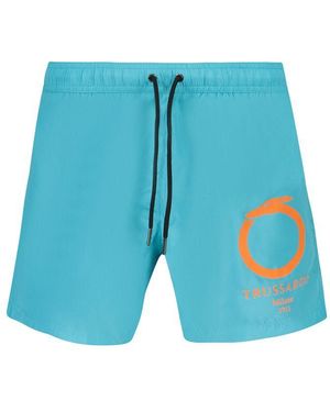 Trussardi Azzurro Polyester Men's Swimwear - Blue