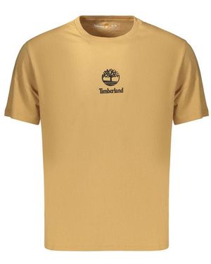 Timberland Brown Cotton T - Yellow