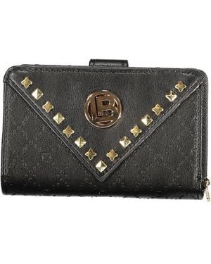 Laura Biagiotti Black Polyurethane Wallet